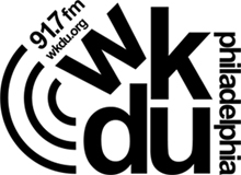 Black and White WKDU  logo